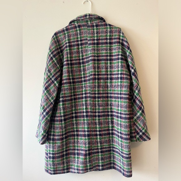 ASTR The Label Keller Plaid Wool Blend Coat Size Large - Picture 10 of 15